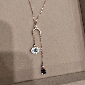 Swarovski Symbolic Pendant Necklace, Evil eye